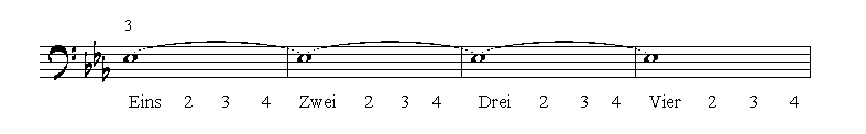 Die "Vier-Ganze-Note"