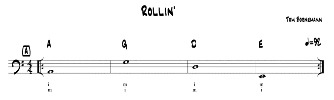 Akkordschema von Rollin'