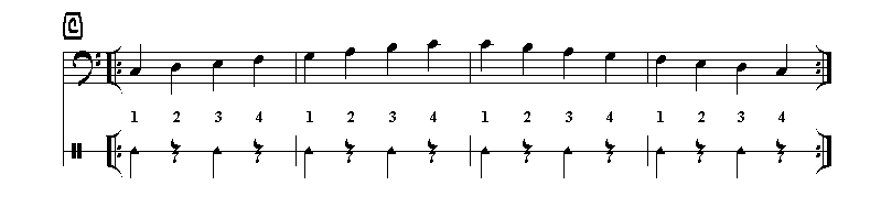 Metronom-Grundlagen 3 (Halftime-Metronom auf 1+3)